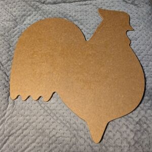 Epicurean Rooster Chicken Shaped Cutting Board, 15" x 15” x 0.6" Kitchen Gadget